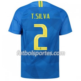 Camisetas Brasil T.Silva 2 Segunda Equipacion Mundial 2018